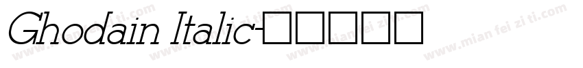 Ghodain Italic字体转换